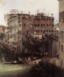 The Rio dei Mendicanti by Giovanni Antonio Canal